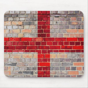 England flag on a brick wall mouse mat