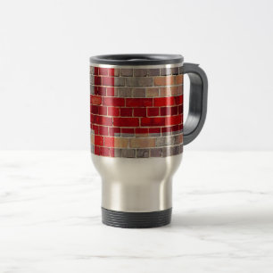 England flag on a brick wall travel mug