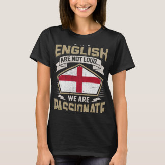England Flag Passionate English Girls & Women T-Shirt