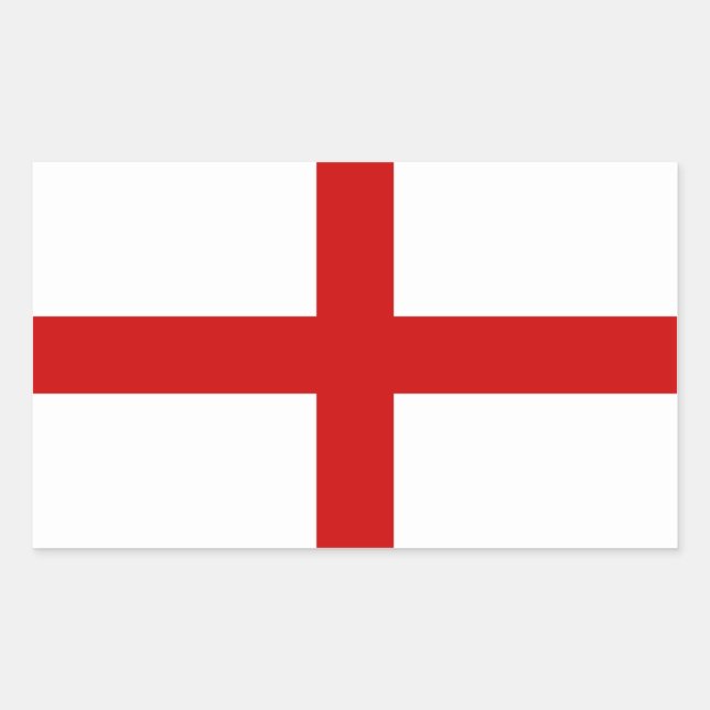 England Flag Rectangular Sticker (Front)