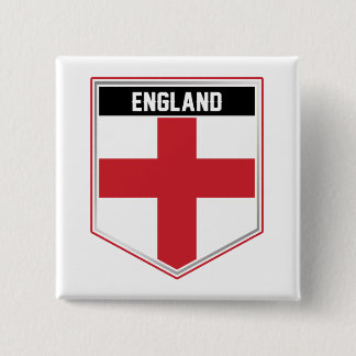 England Flag Shield 15 Cm Square Badge