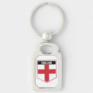 England Flag Shield Key Ring