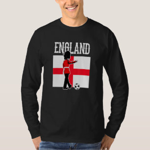 England Flag Soccer Futbol T-Shirt