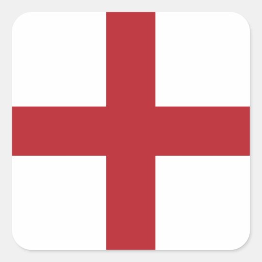 England flag square sticker