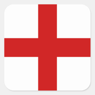 England Flag Square Sticker