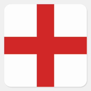 England Flag Square Sticker