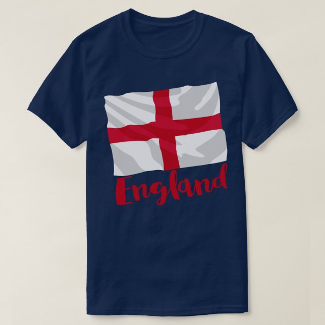 England Flag T-Shirt (Design Front)