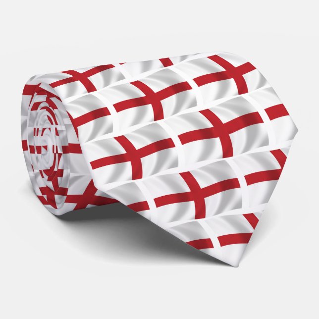 England Flag Tie (Rolled)