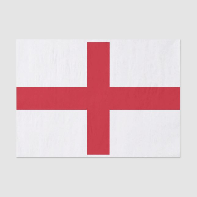 England Flag Tissue Paper (Front)