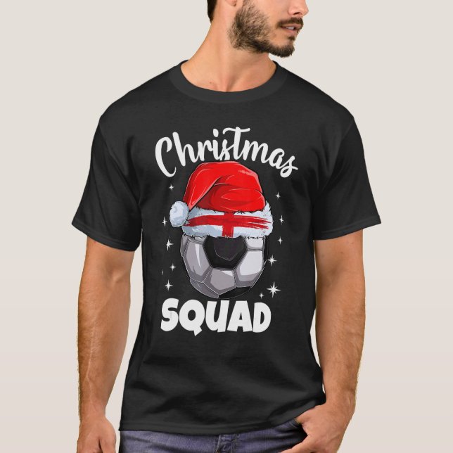 England Football 2022 Christmas Squad England Foot T-Shirt (Front)