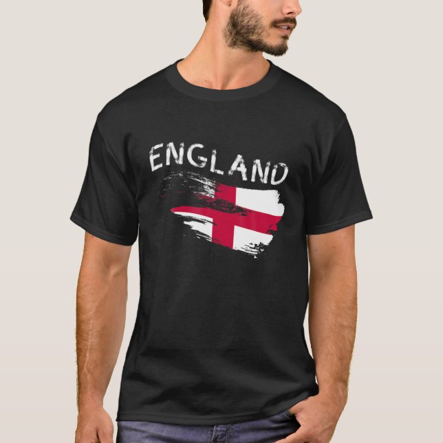 England Football Fan English Futbol Squad Britain T-Shirt (Front)