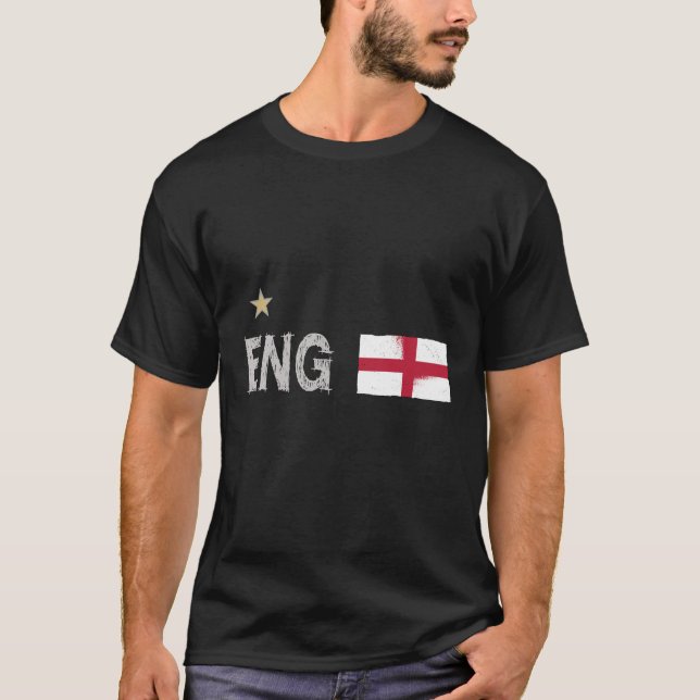 England Football Fan Shirt English Flag (Front)