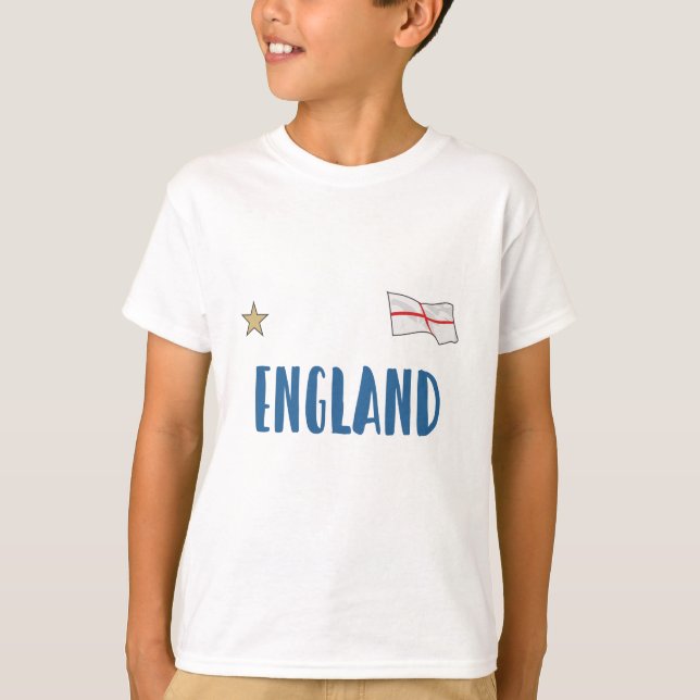 England Football Fan Shirt English Flag (Front)