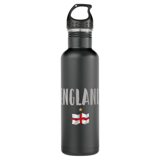 England Football Fan Shirt English Flag 710 Ml Water Bottle (Front)