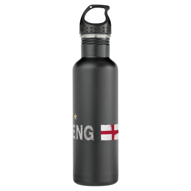 England Football Fan Shirt English Flag 710 Ml Water Bottle (Front)