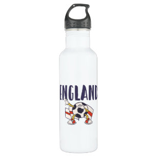 England Football Fan Shirt English Flag 710 Ml Water Bottle