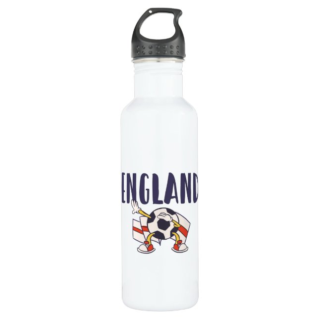 England Football Fan Shirt English Flag 710 Ml Water Bottle (Front)