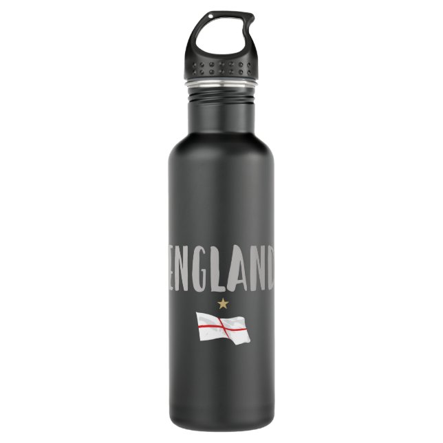 England Football Fan Shirt English Flag 710 Ml Water Bottle (Front)