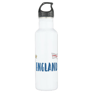 England Football Fan Shirt English Flag 710 Ml Water Bottle