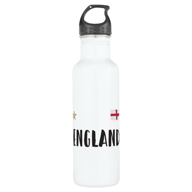 England Football Fan Shirt English Flag 710 Ml Water Bottle (Front)