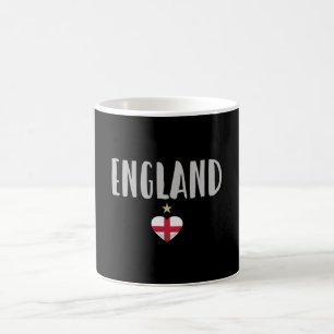 England Football Fan Shirt English Flag Coffee Mug