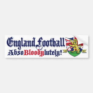 England Football King Lion by Mudge Studios Bumper Sticker