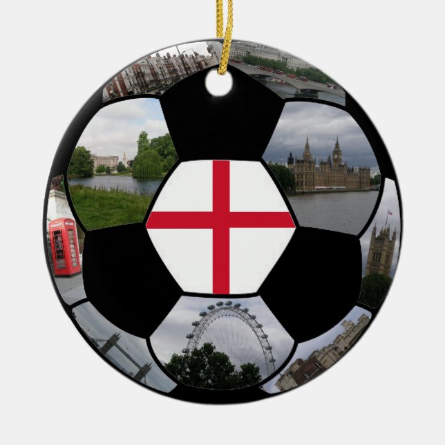 England Football Ornament (Front)