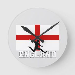 England Football Soccer National Team Round Clock