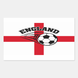 England Football Team Supporters Rectangular Sticker