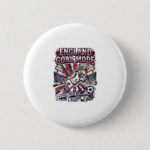 England Goal Mode Skeleton Striker Nations Streetw 6 Cm Round Badge