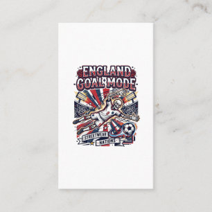 England Goal Mode Skeleton Striker Nations Streetw Business Card