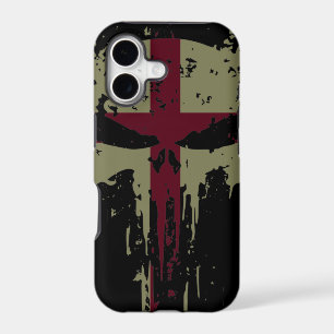 England Grunge skull Case-Mate iPhone Case