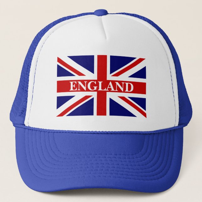 England hat with british union jack flag (Front)
