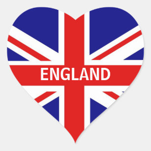 England Heart Sticker