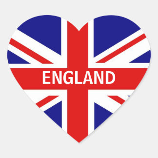England Heart Sticker