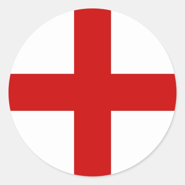 England High quality Flag Classic Round Sticker (Front)