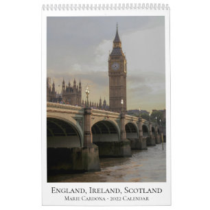 England, Ireland, and Scotland - 2022 Calendar