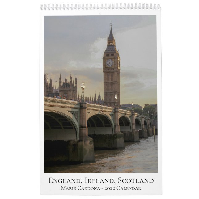 England, Ireland, and Scotland - 2022 Calendar (Cover)