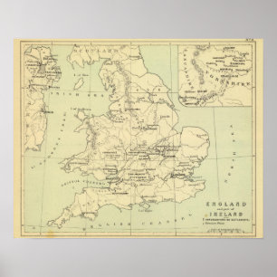 England, Ireland Poster