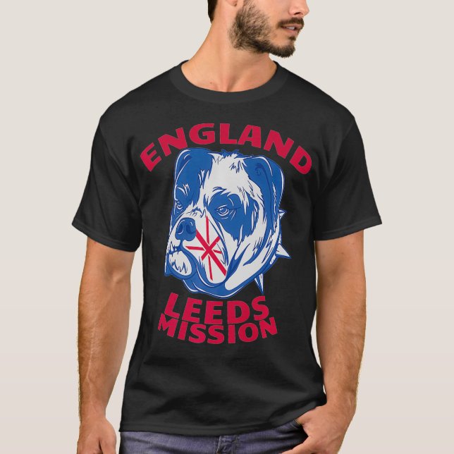 England Leeds Mission LDS Missionary Mormon Gift T-Shirt (Front)