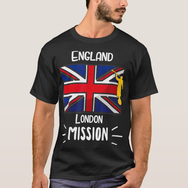 England Leeds Mormon LDS Mission Missionary Gift T-Shirt (Front)