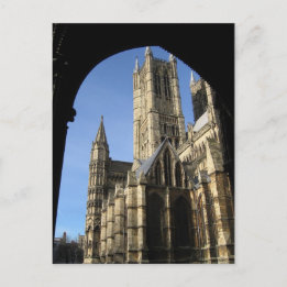 England Lincoln Cathedral Travel Postcard