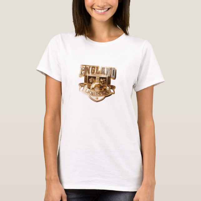England Lionesses Gold T-Shirt (Front)