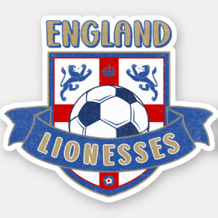 England Lionesses Soccer Crest (#02) Sticker