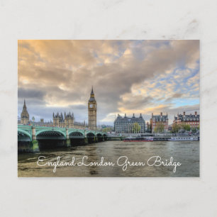 England London Green Bridge on Seawater Postcards