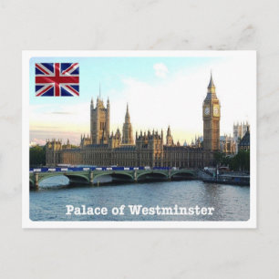 England - London - Palace of Westminster - Postcard