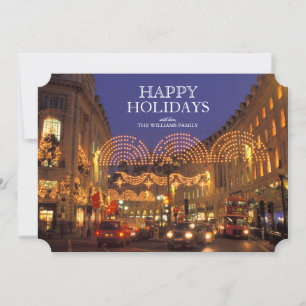 England, London, Regent street at Christmas. Holiday Card