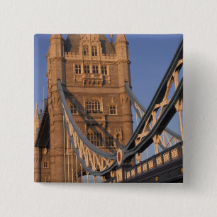 England, London, The Tower Bridge 15 Cm Square Badge