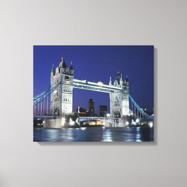 England, London, Tower Bridge 3 Canvas Print (Front)
