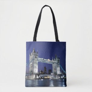 England, London, Tower Bridge 3 Tote Bag